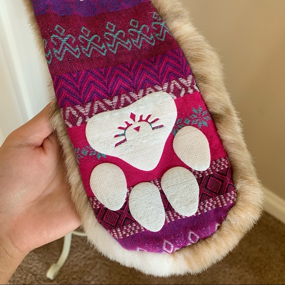 SpiritHoods Faux Fur Animal Hat with Pink Accents - Picture 3 of 7